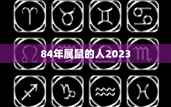84年属鼠的人2023(展望未来机遇与挑战)