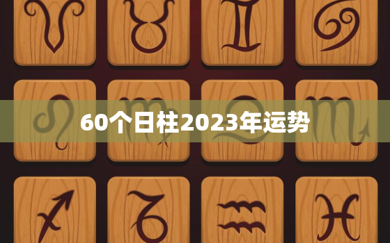 60个日柱2023年运势(探寻未来的命运之路)