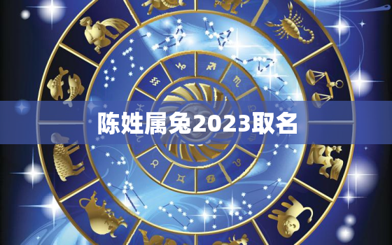 陈姓属兔2023取名，2021年出生的陈姓宝宝取名字