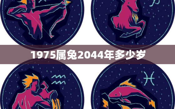 1975属兔2044年多少岁，1975属兔2020年45岁以后运气