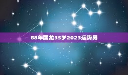 88年属龙35岁2023运势男(未来三年运势大介绍)