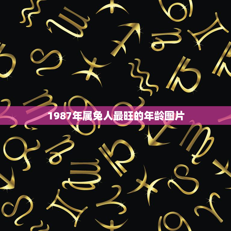1987年属兔人最旺的年龄图片(探寻属兔人的黄金年龄)