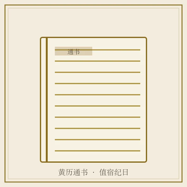 黄历通书古籍书页