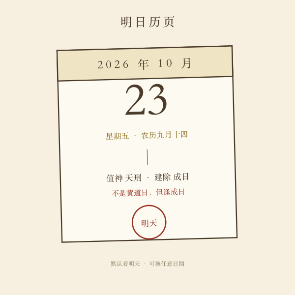 明日日历与红圈标记